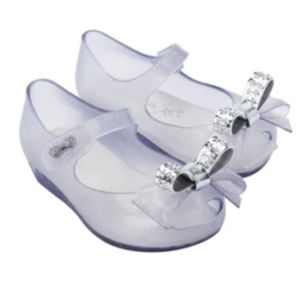 Mini Melissa Clear Cinderella Butterfly Shoes